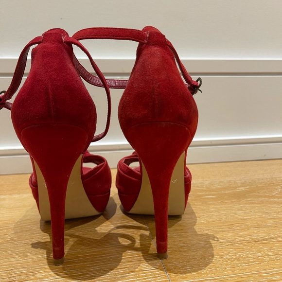 Aldo red high heel shoes - Picture 3 of 5